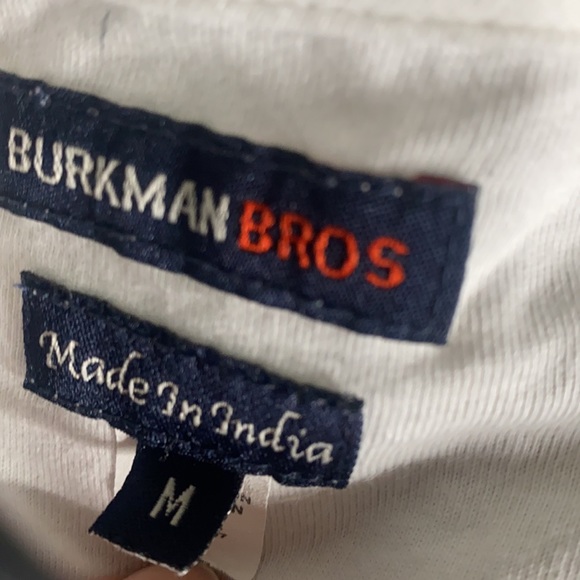 Burkman Bros.  Embr Shark Tee white - Picture 8 of 8